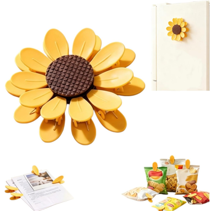 Clips Magnéticos con forma de Girasol 🌻